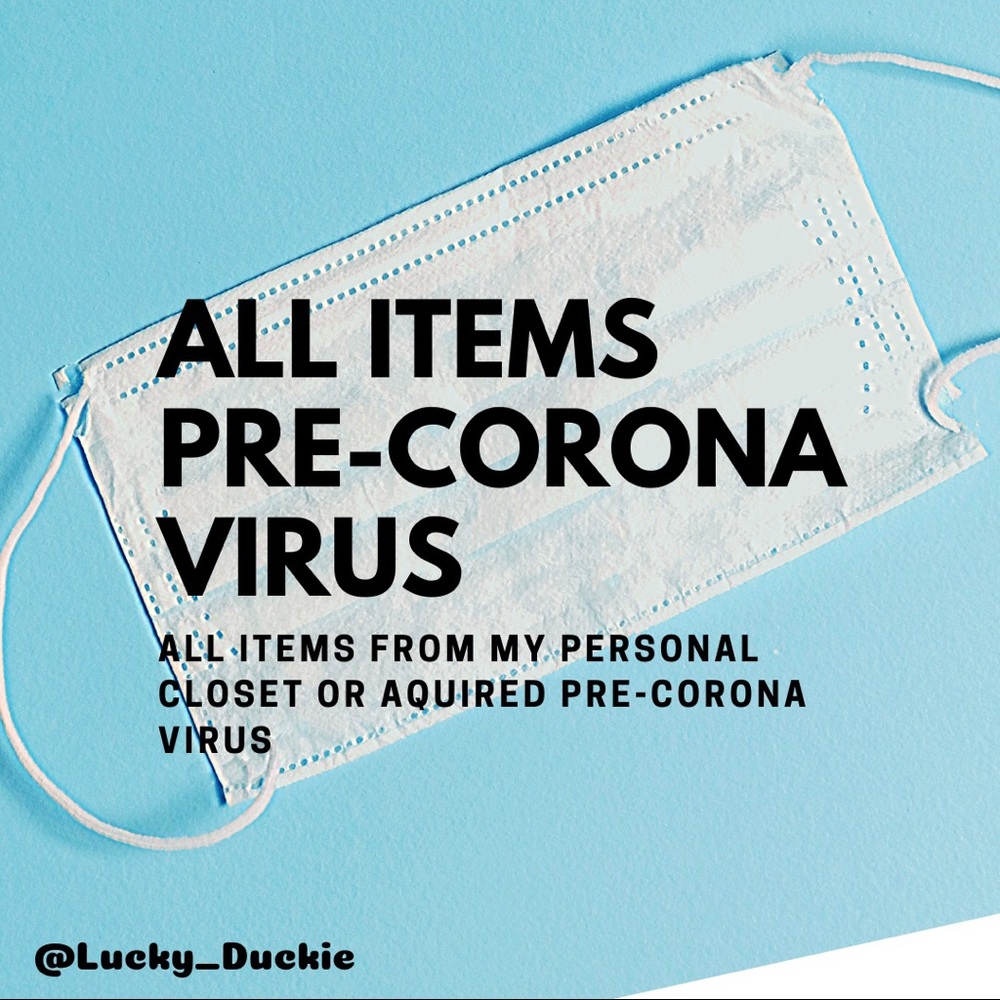 Pre-Corona Virus Items